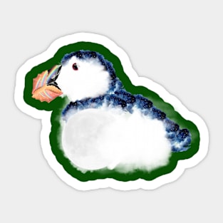 Puffin nature elements art Sticker